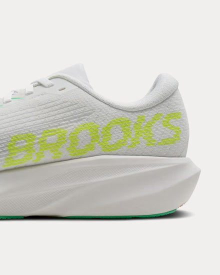 Brooks Running Ghost Amp White / Paradise Green / Nightlife Running Shoes - 5