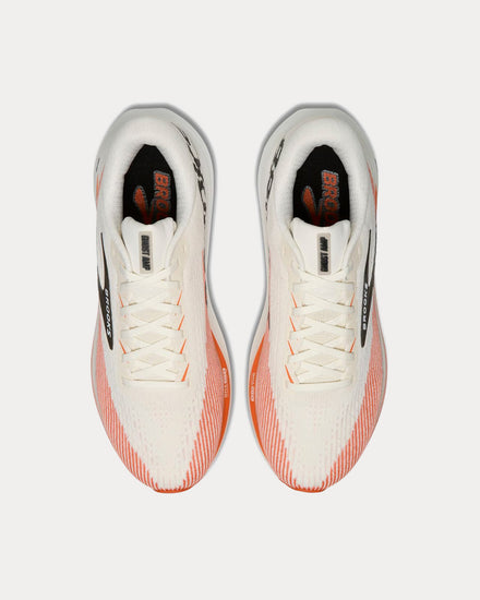 Brooks Running Ghost Amp White / Tigerlily / Black Running Shoes - 2