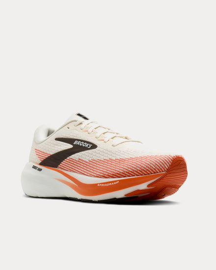 Brooks Running Ghost Amp White / Tigerlily / Black Running Shoes - 3