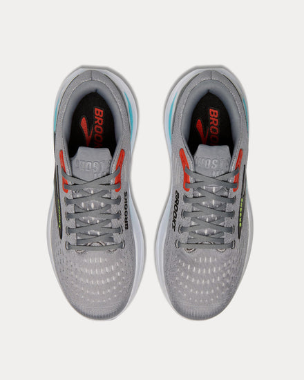Brooks Running Ghost Max 3 Primer Grey / Antarctica / Red Running Shoes - 2
