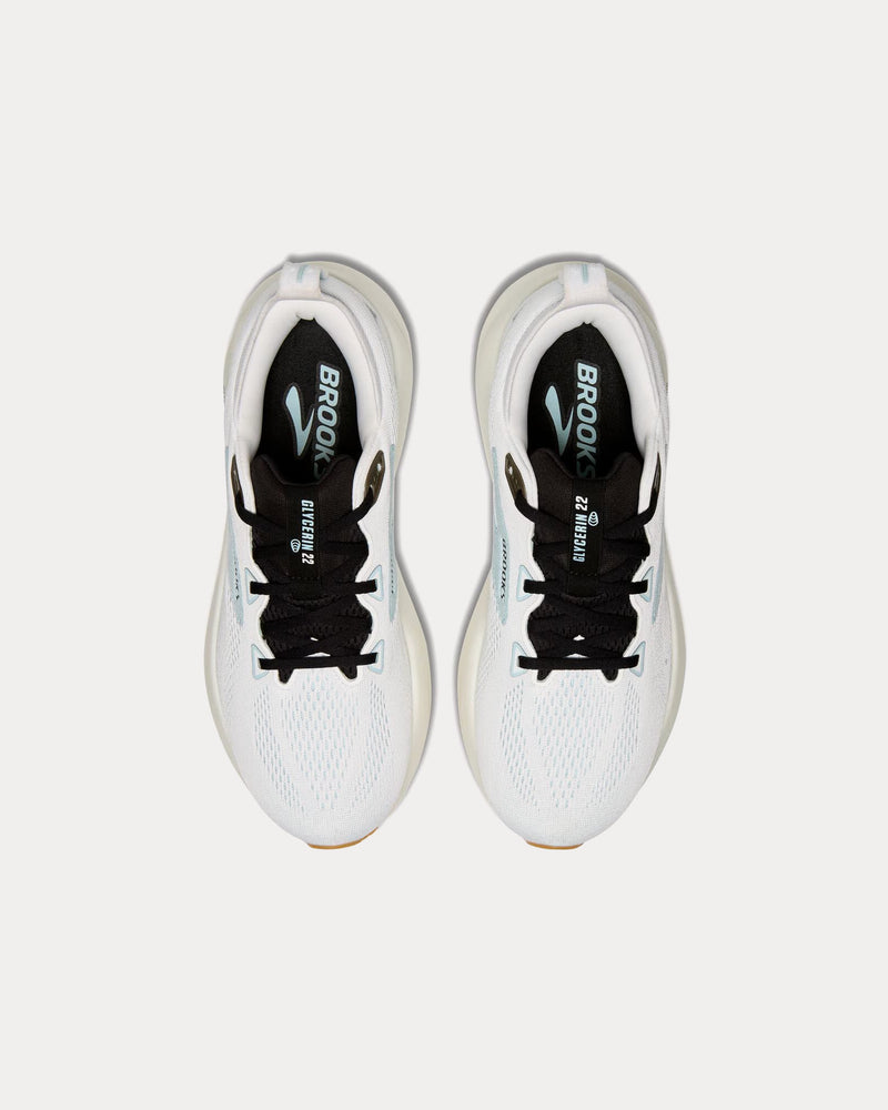 Brooks Running Glycerin 22 Bright White / Winter Sky / Black Running Shoes - 2