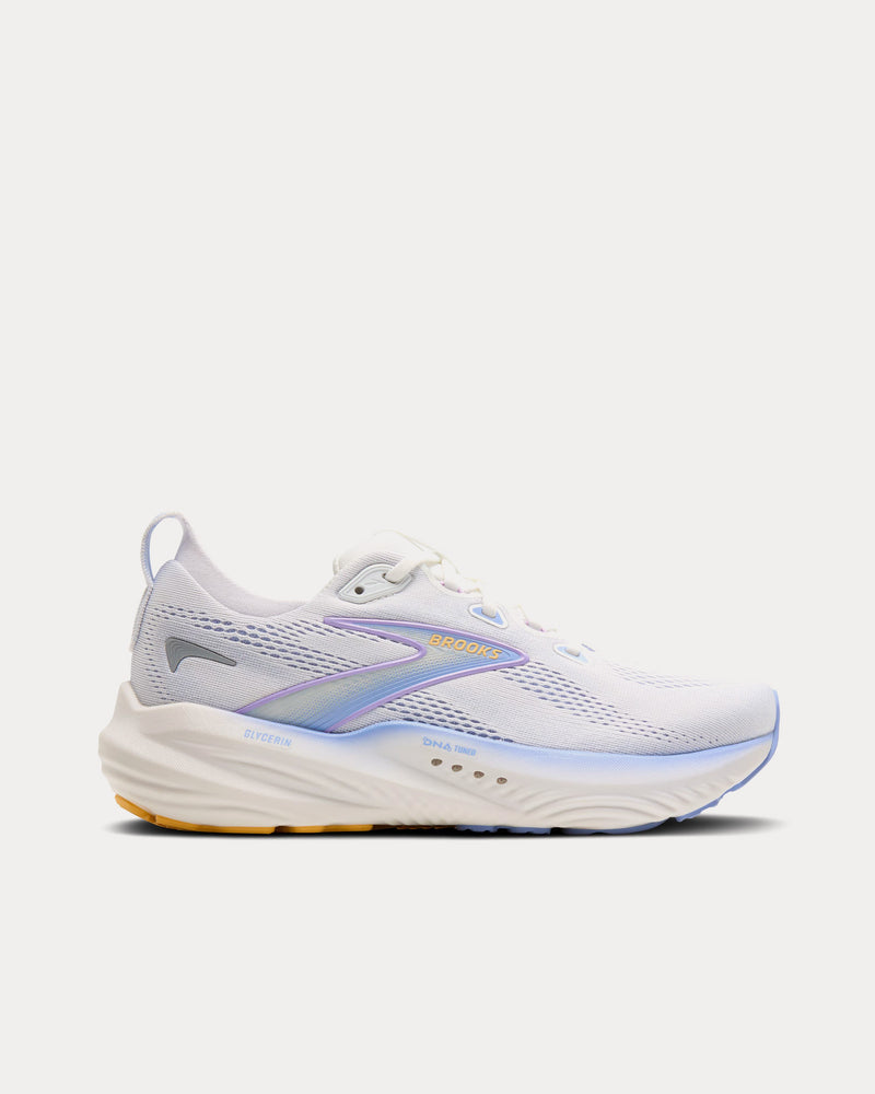 Brooks Running Glycerin 22 White / Blue Heron / Apricot Running Shoes - 1