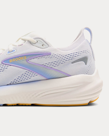 Brooks Running Glycerin 22 White / Blue Heron / Apricot Running Shoes - 5