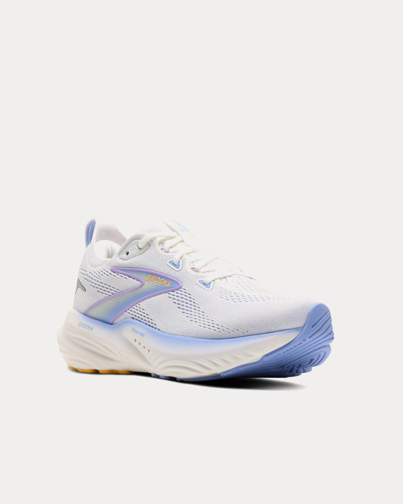 Brooks Running Glycerin 22 White / Blue Heron / Apricot Running Shoes - 3