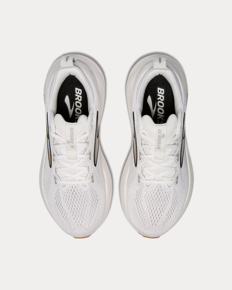 Brooks Running Glycerin 22 White / Grey / Black Running Shoes - 2