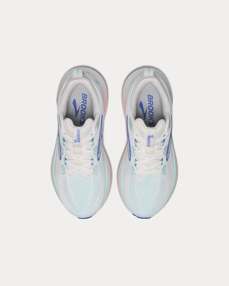 Brooks Running Glycerin 22 White / Limpet Shell / Amparo Blue Running Shoes - 2