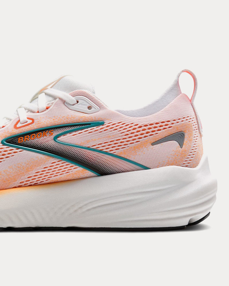 Brooks Running Glycerin 22 White / Orange / Green Blue Slate Running Shoes - 4