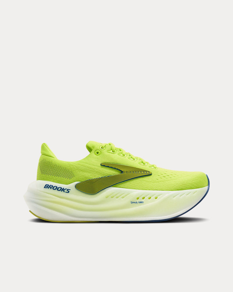 Brooks Running Glycerin Max Lime / Navy Peony / White Running Shoes - 1