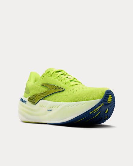 Brooks Running Glycerin Max Lime / Navy Peony / White Running Shoes - 3