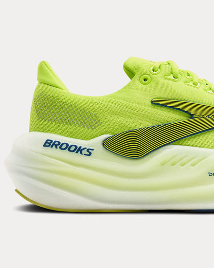 Brooks Running Glycerin Max Lime / Navy Peony / White Running Shoes - 5