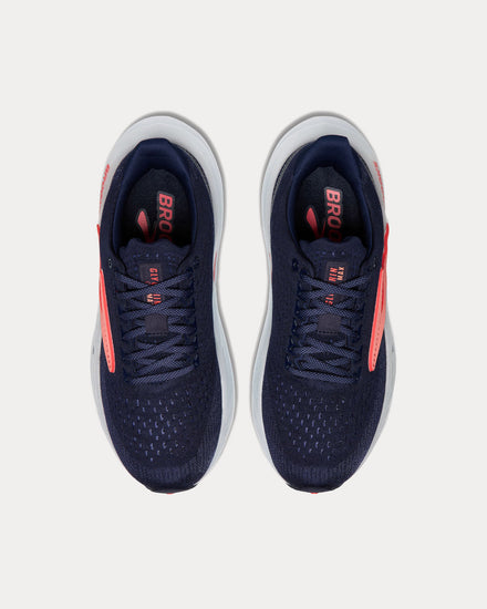Brooks Running Glycerin Max Peacoat / Blue Ribbon / Hot Coral Running Shoes - 2