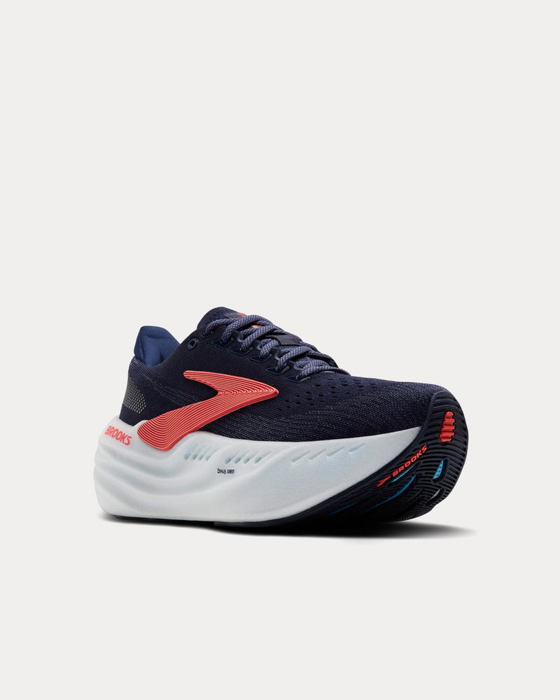 Brooks Running Glycerin Max Peacoat / Blue Ribbon / Hot Coral Running Shoes - 5