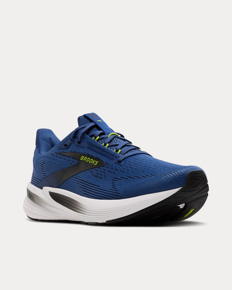Brooks Running Revel 8 Navy Peony / Black / Acid Lime Running Shoes - 3