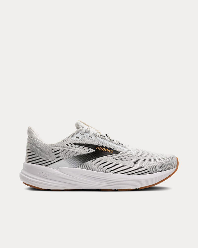 Brooks Running Revel 8 White / Black / Oak Buff Running Shoes - 1