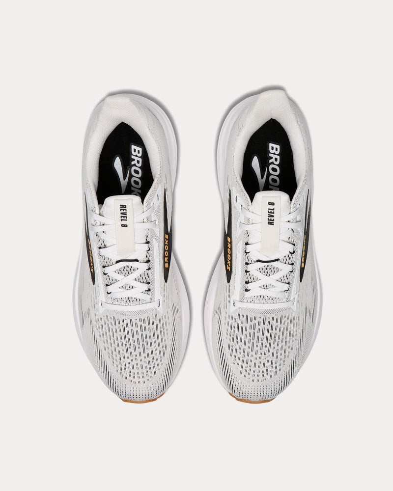 Brooks Running Revel 8 White / Black / Oak Buff Running Shoes - 2