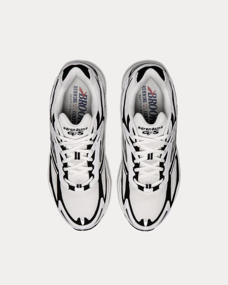 Brooks Running Adrenaline GTS 4 Black / White / Silver Low Top Sneakers - 2