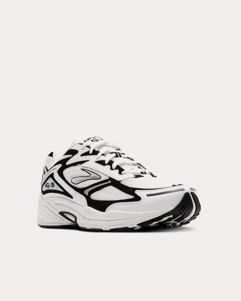 Brooks Running Adrenaline GTS 4 Black / White / Silver Low Top Sneakers - 3
