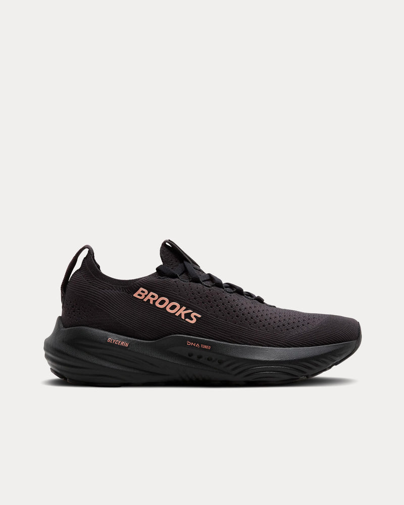 Brooks Running Glycerin StealthFit 22 Black / Grey / Rose Gold Running Shoes - 1