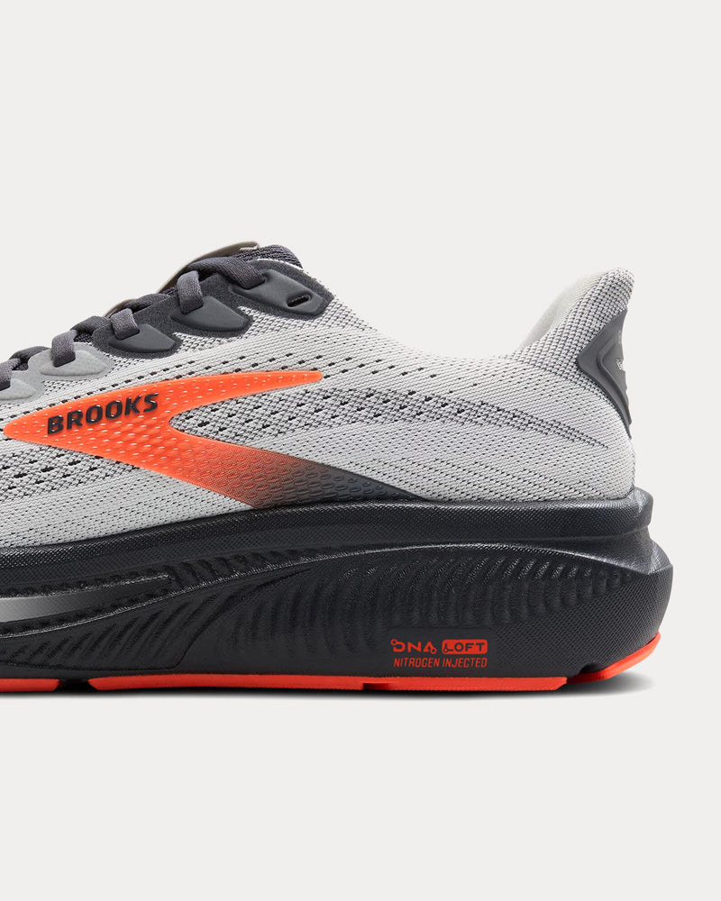 Brooks Running Ghost 17 Oyster Mushroom / Orange / Ebony Running Shoes - 5