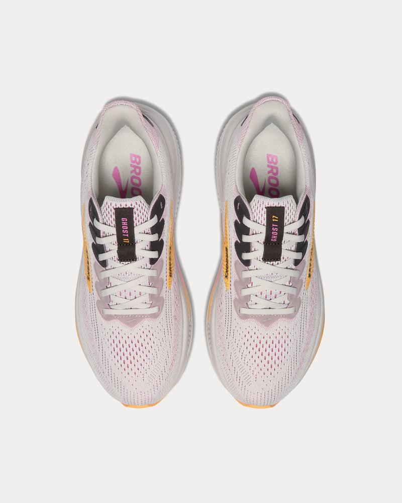Brooks Running Ghost 17 Oyster / Apricot / Pink Running Shoes - 2