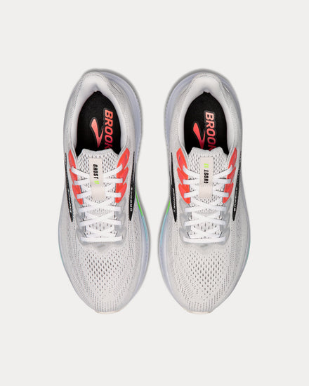 Brooks Running Ghost 17 White / Pink Clay / Gecko Running Shoes - 2