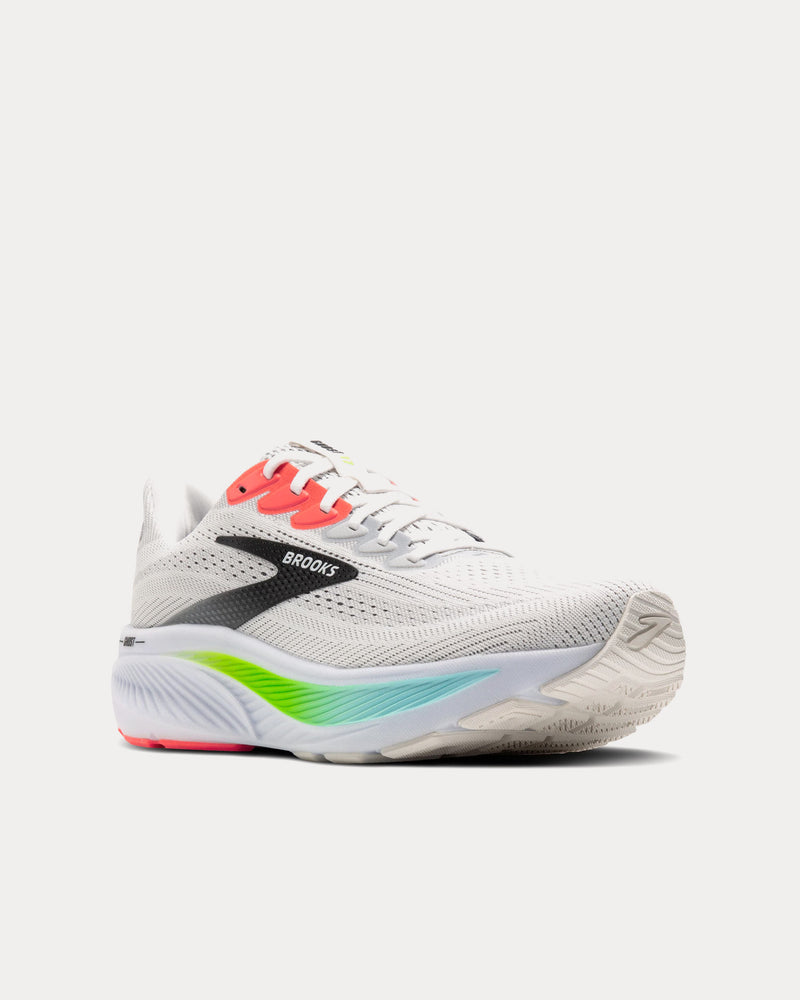 Brooks Running Ghost 17 White / Pink Clay / Gecko Running Shoes - 3
