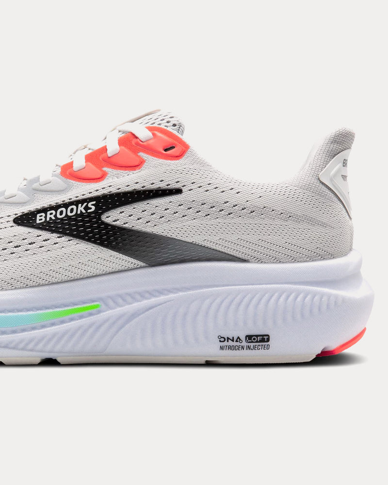 Brooks Running Ghost 17 White / Pink Clay / Gecko Running Shoes - 5