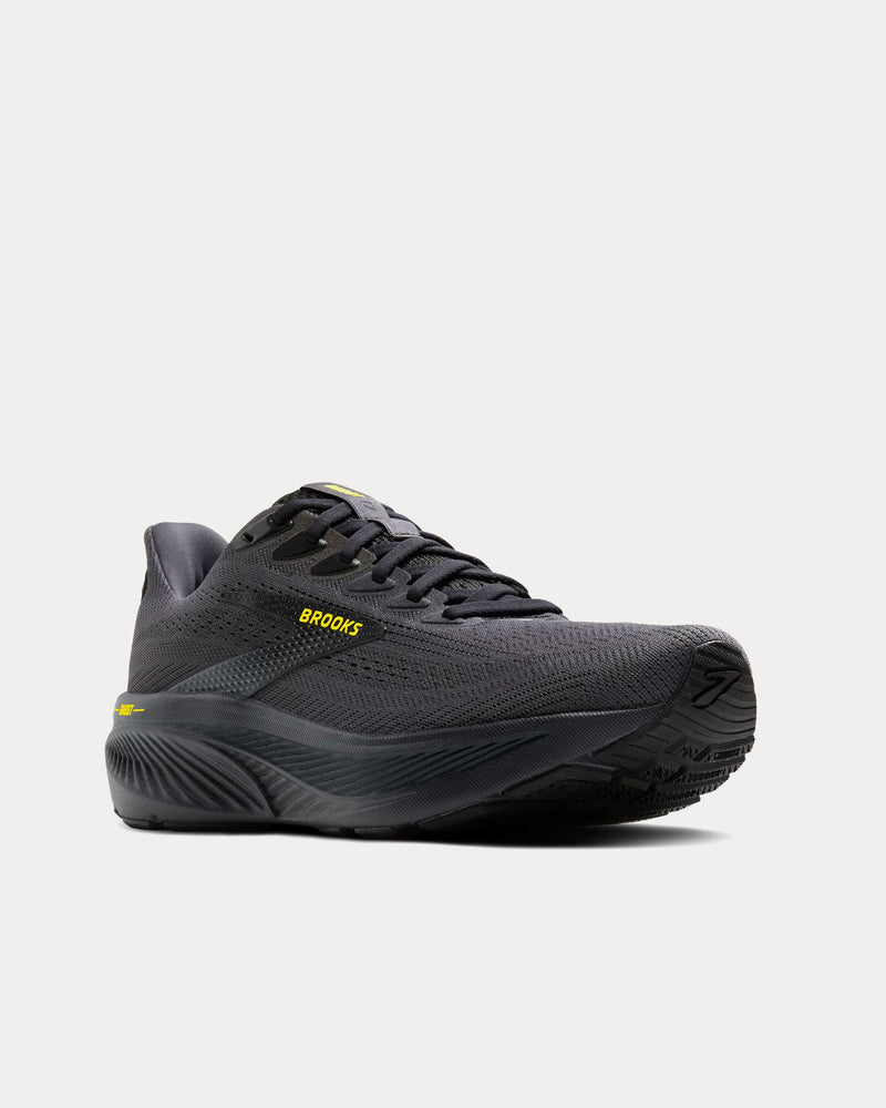 Brooks Running Ghost 17 Ebony / Black / Yellow Running Shoes - 3