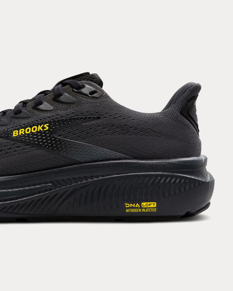 Brooks Running Ghost 17 Ebony / Black / Yellow Running Shoes - 5