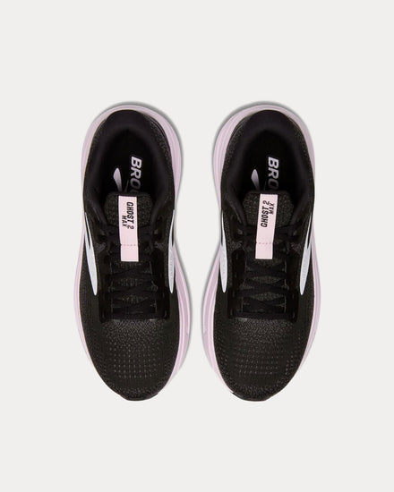 Brooks Running Ghost Max 2 Black / White / Orchid Ice Running Shoes - 2