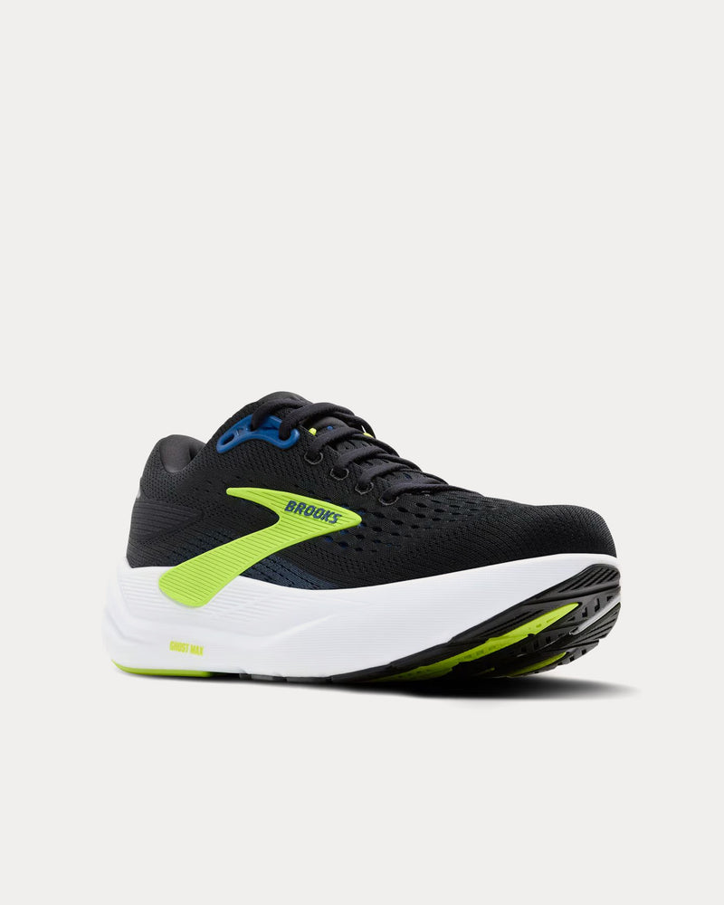 Brooks Running Ghost Max 3 Black / Navy / Acid Lime Running Shoes - 3