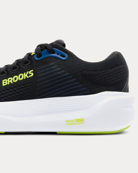 Brooks Running Ghost Max 3 Black / Navy / Acid Lime Running Shoes - 5
