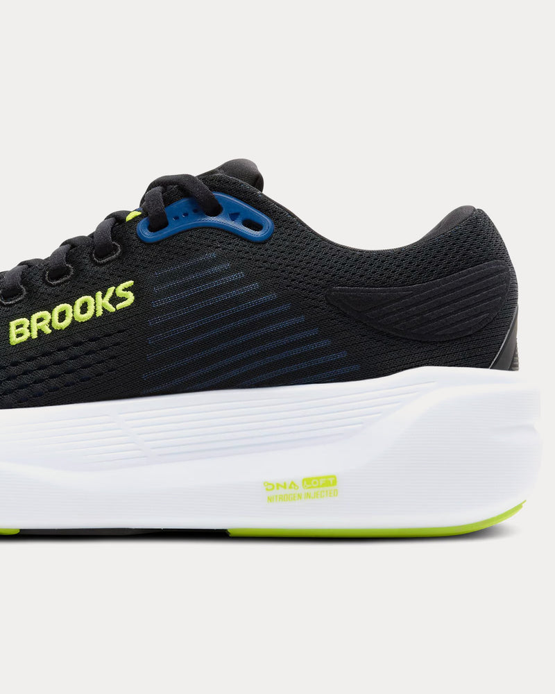 Brooks Running Ghost Max 3 Black / Navy / Acid Lime Running Shoes - 5