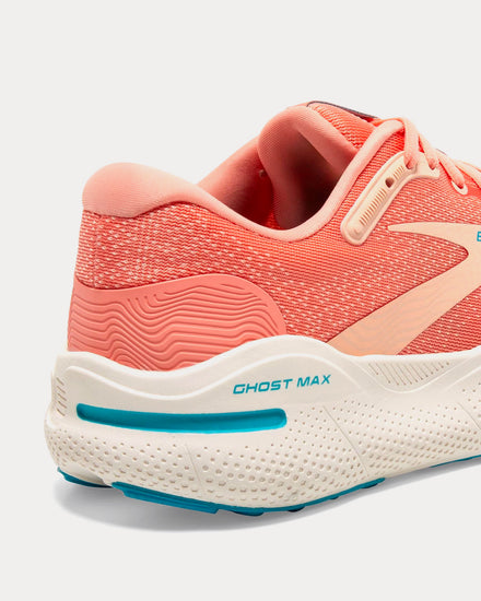 Brooks Running Ghost Max Papaya / Apricot / Blue Running Shoes - 3