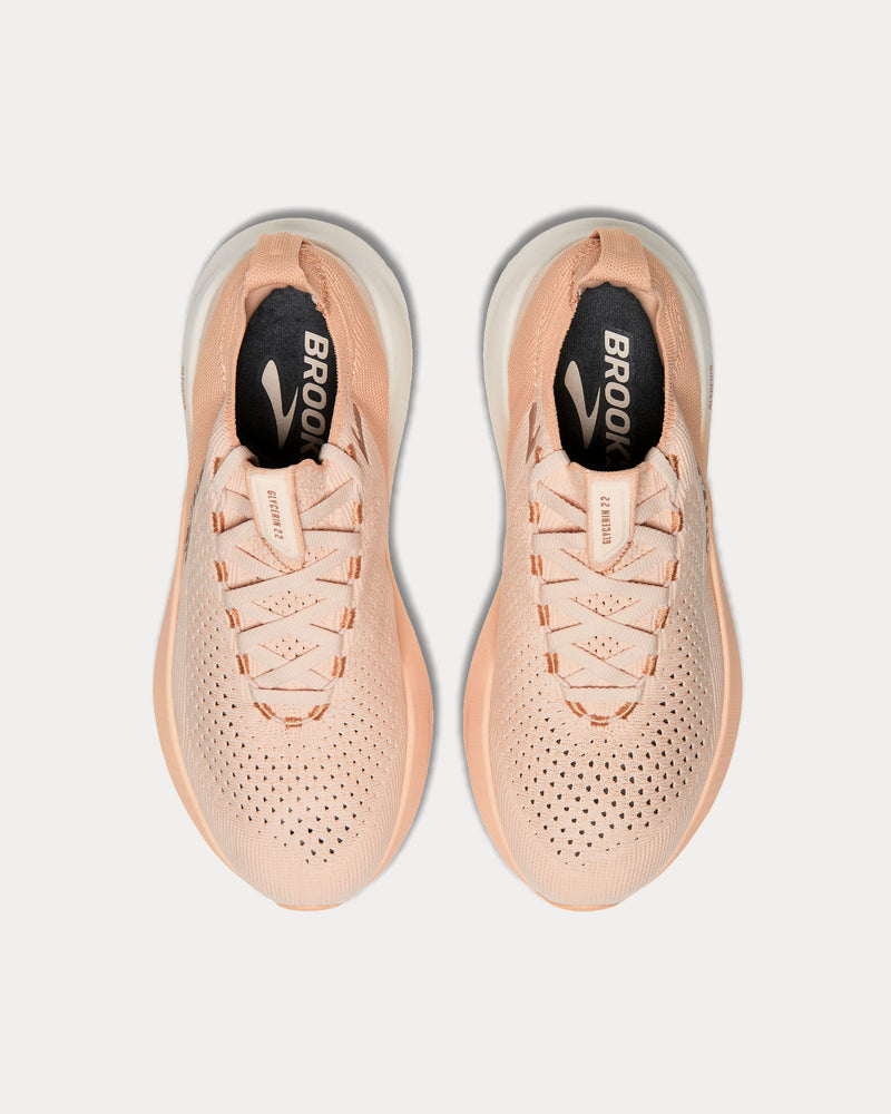 Brooks Running Glycerin StealthFit 22 Almond Peach / Almond / Portabella Running Shoes - 2