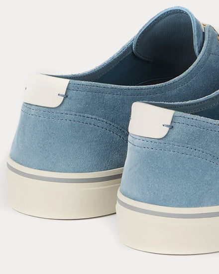 Brunello Cucinelli Reversed Calfskin Azure Low Top Sneakers - 5