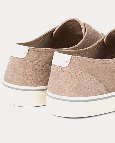 Brunello Cucinelli Reversed Calfskin Beige Low Top Sneakers - 5