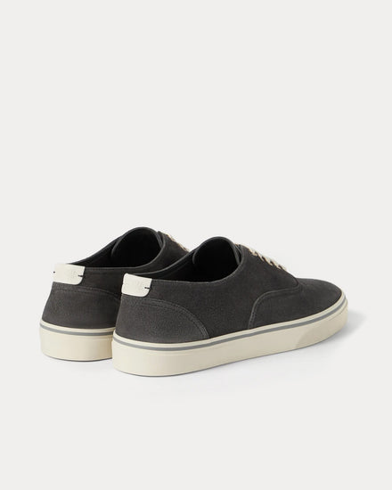 Brunello Cucinelli Reversed Calfskin Lignite Grey Low Top Sneakers - 3