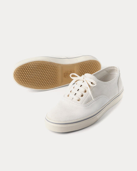 Brunello Cucinelli Reversed Calfskin White Low Top Sneakers - 4