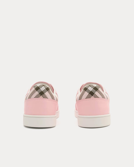 Burberry Set Leather Baby Pink / Mallow Pink Low Top Sneakers - 4