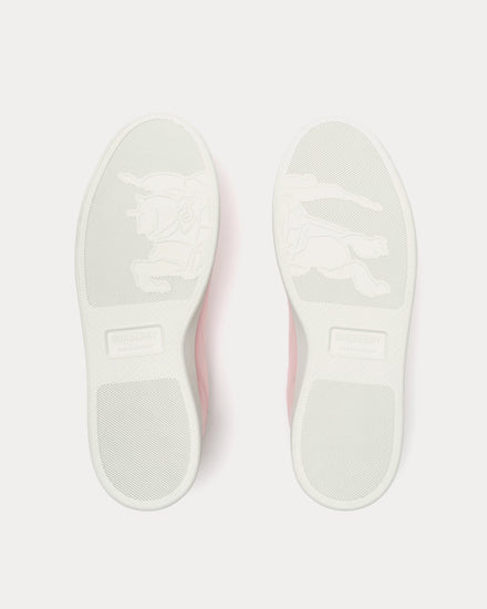Burberry Set Leather Baby Pink / Mallow Pink Low Top Sneakers - 5