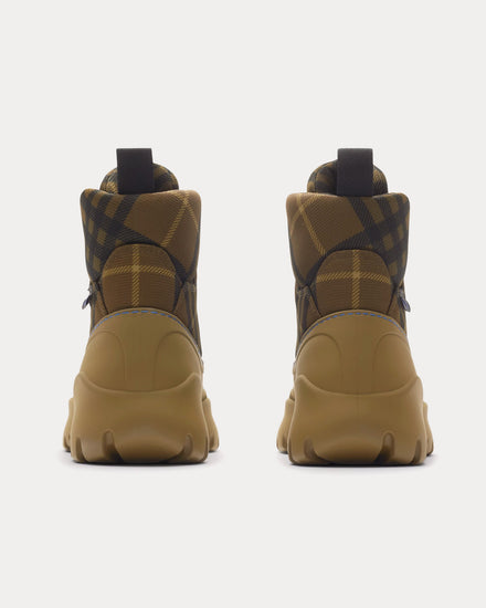Burberry Check Scoot Trek Furrow Boots - 4
