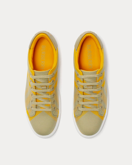 Burberry Check Cotton Hunter Low Top Sneakers - 2