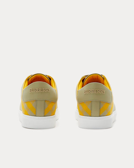 Burberry Check Cotton Hunter Low Top Sneakers - 4