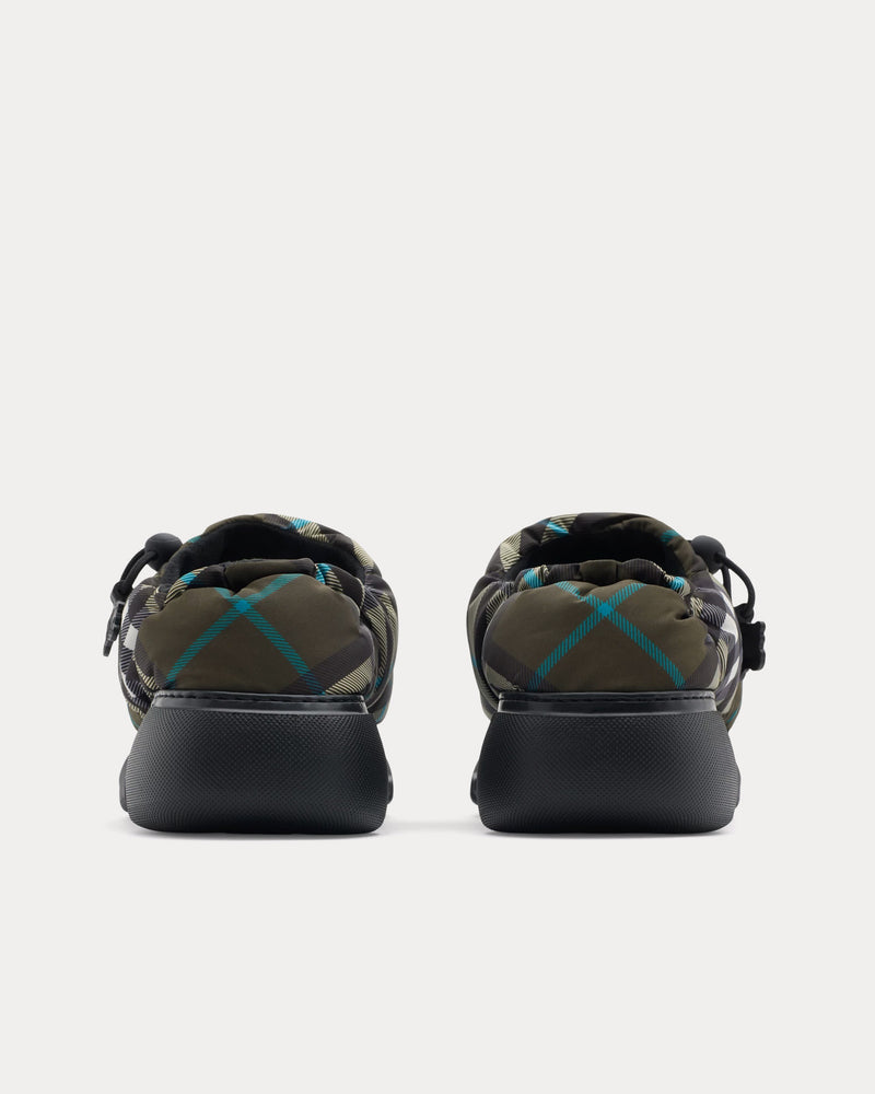 Burberry Men's Check Pillow Nylon Blend Snug Mules