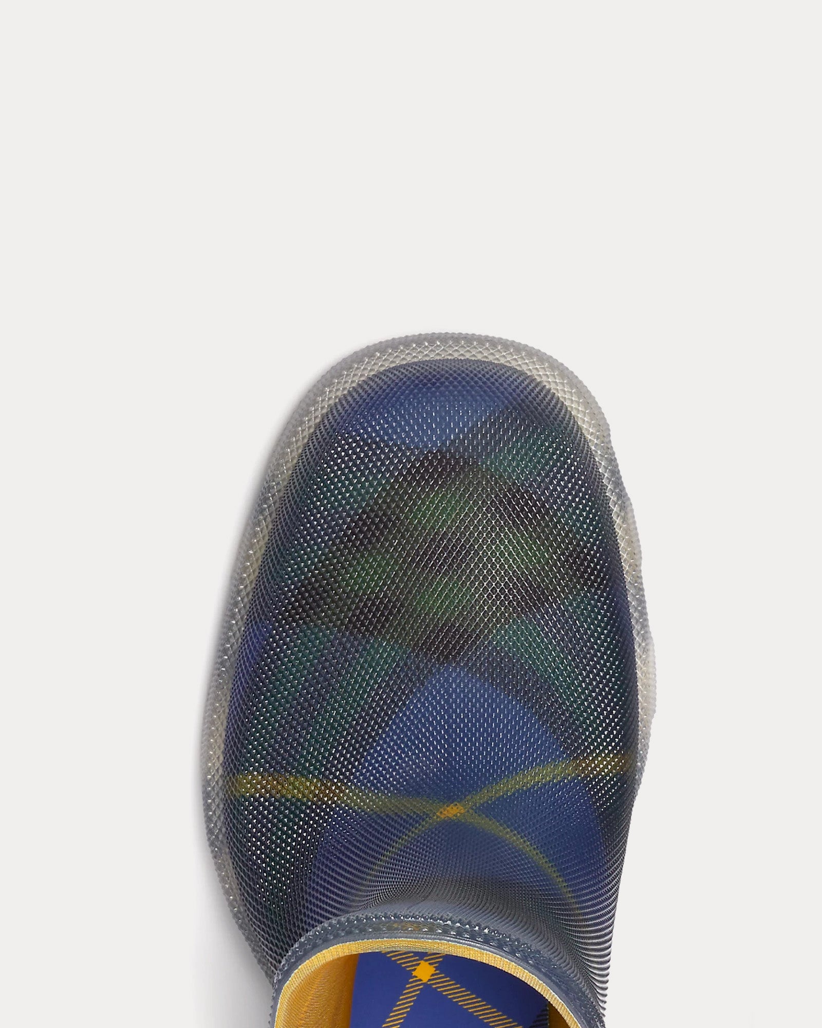 Burberry - Check Rubber Marsh Bright Navy Low Boots