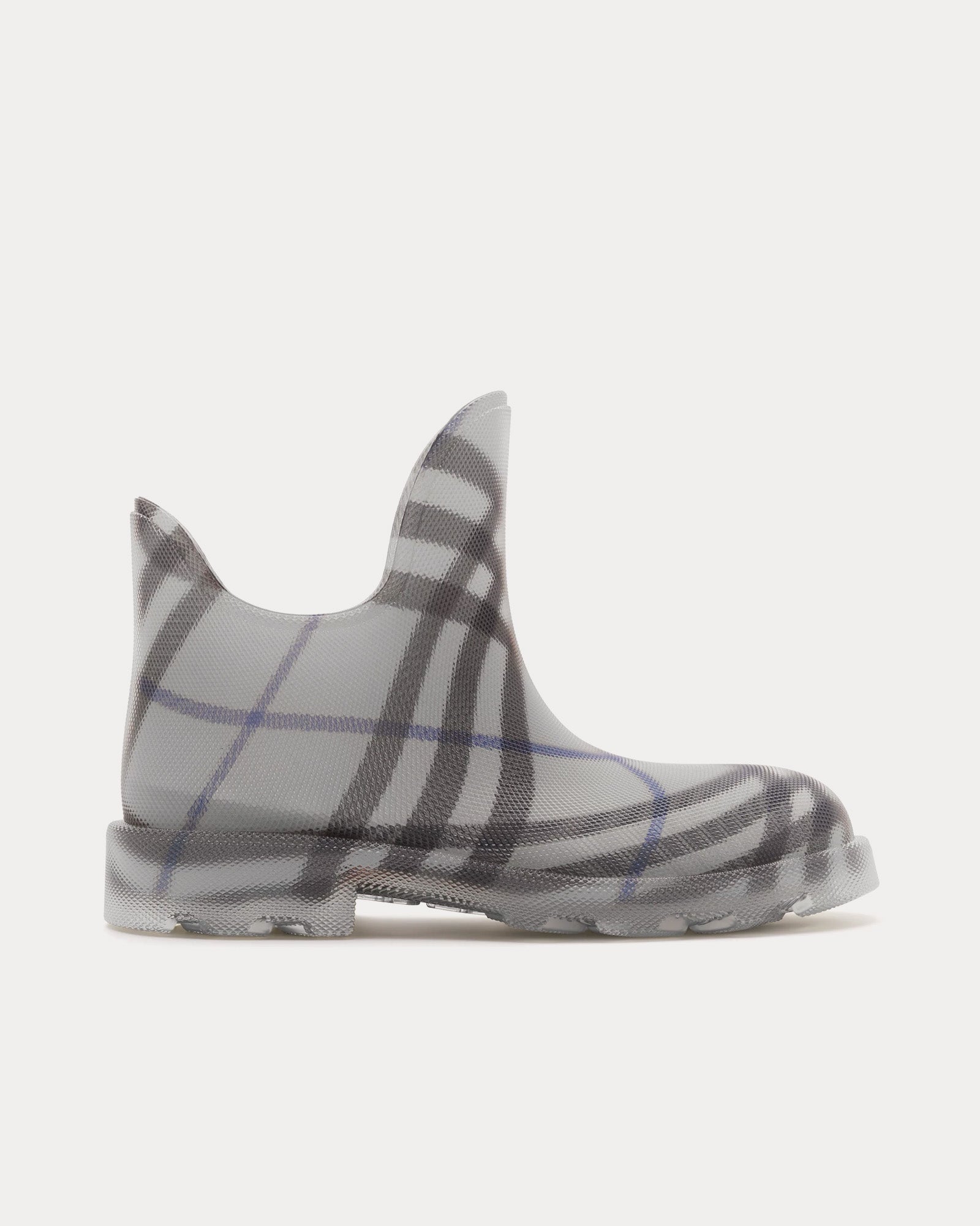 Burberry - Check Rubber Marsh Lichen Low Boots