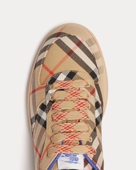 Burberry Men's Check Terrace Sand Low Top Sneakers & Trainers