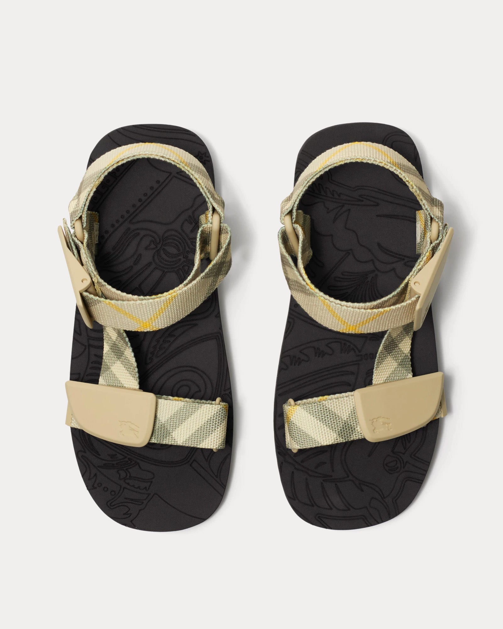 Burberry - Check Trek Wheat Sandals