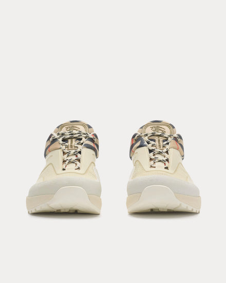 Burberry Discover Check & Mesh Tundra Beige / Sand Beige Low Top Sneakers - 2